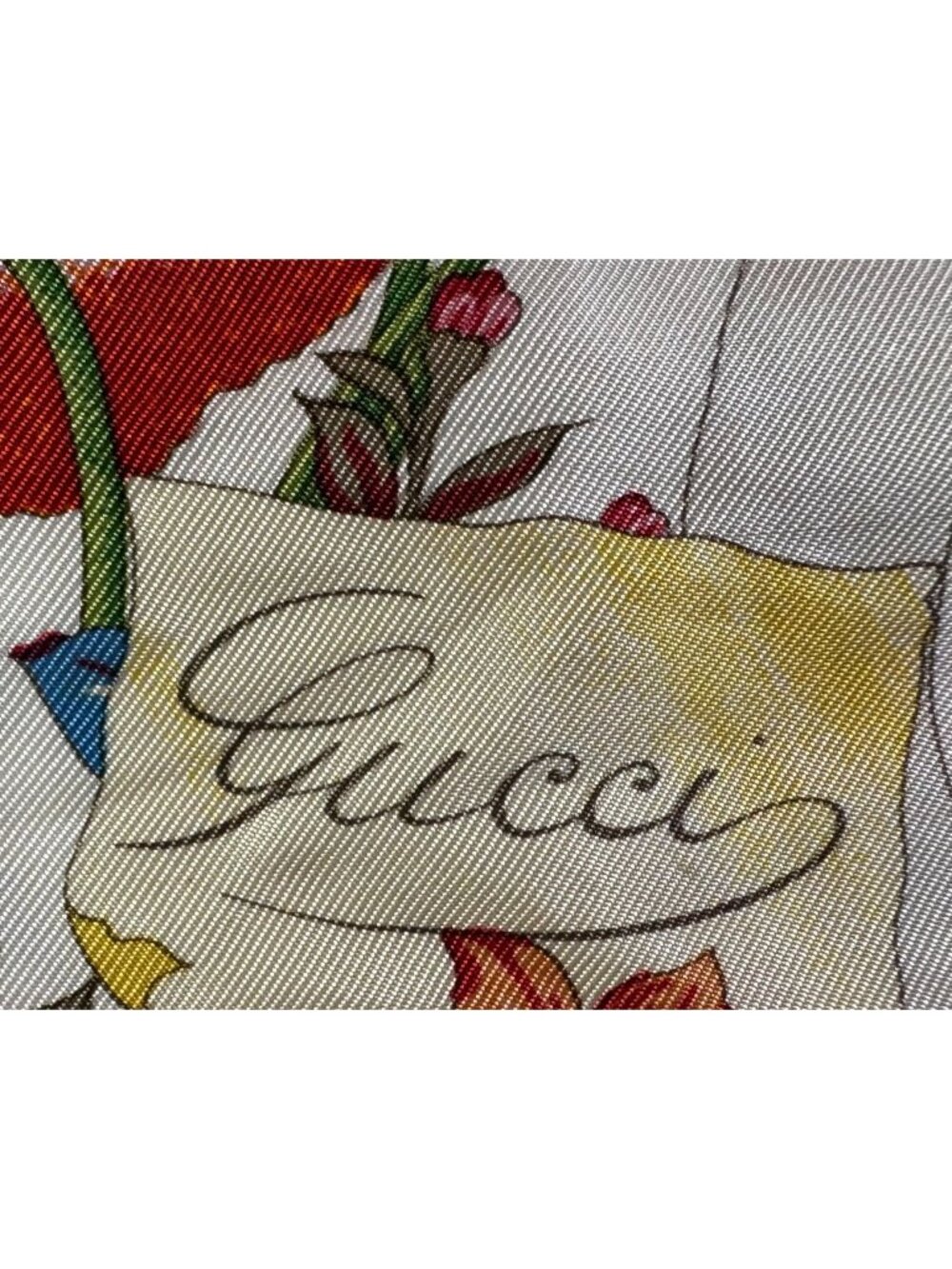 Gucci Silk Classic Floral Design Scarf 34" - Picture 2 of 7